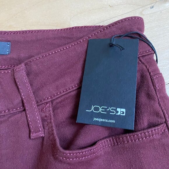 JOES Jeans Burgundy Mid Rise BNWT Skinny Jeans - Picture 5 of 9